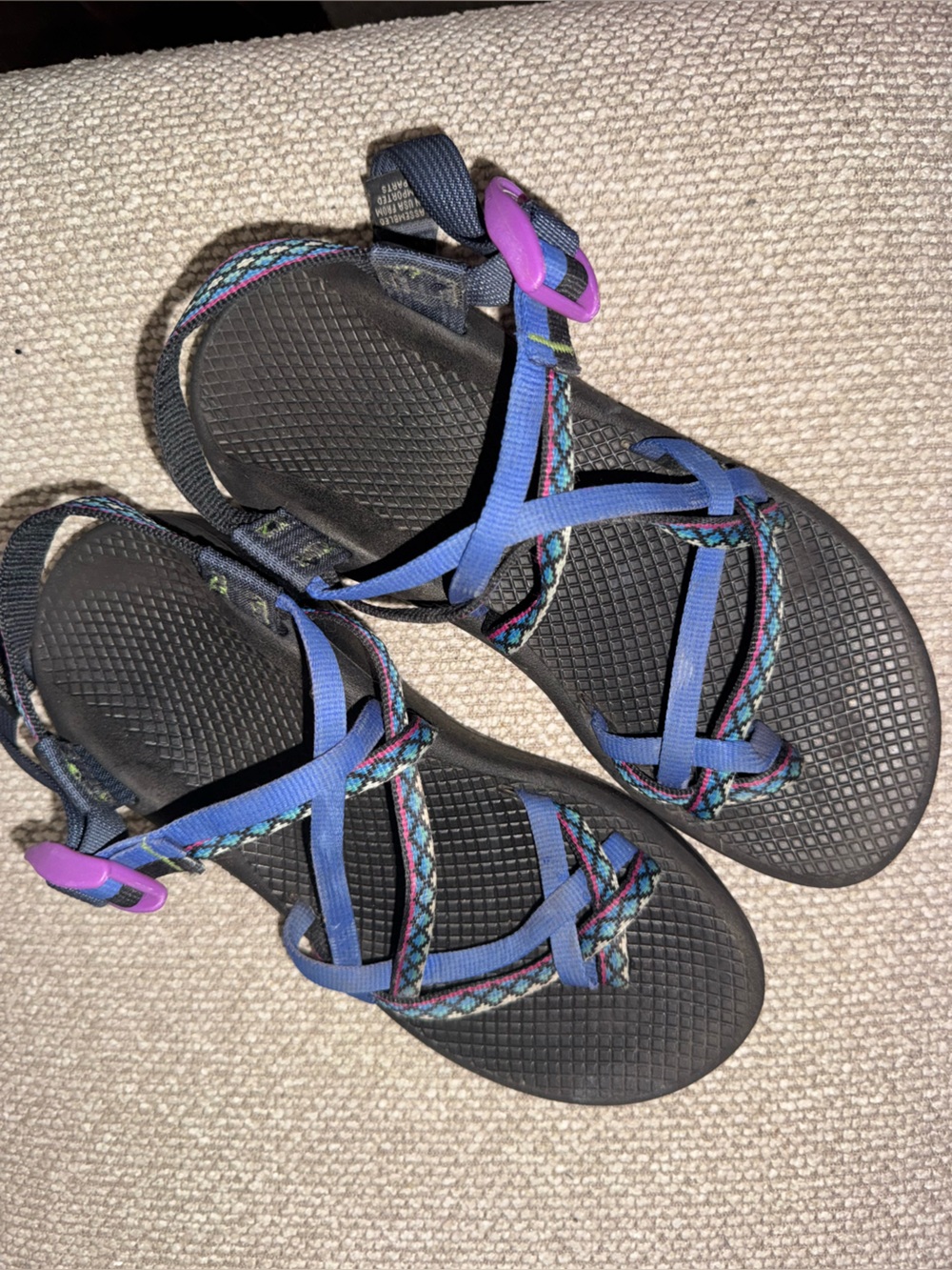 Chaco Women's Purple-Blue Multi Strap Sandals